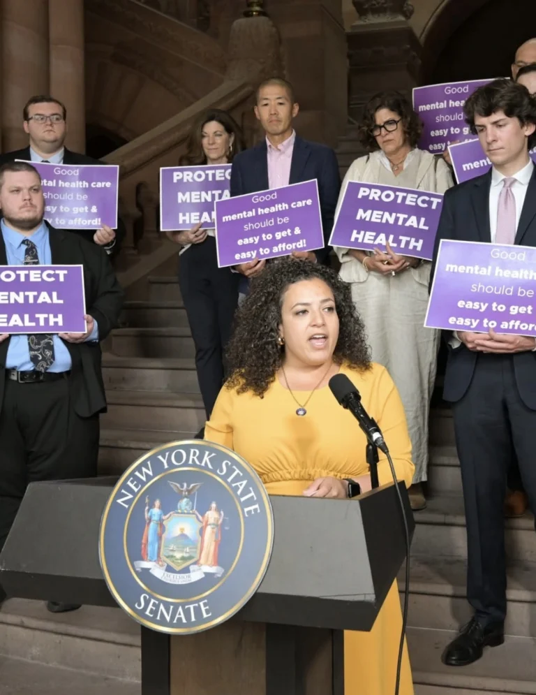 "Rallying for change: Inseparable hosts a rally at the New York State Capitol in support of legislation to expand access to mental health care."